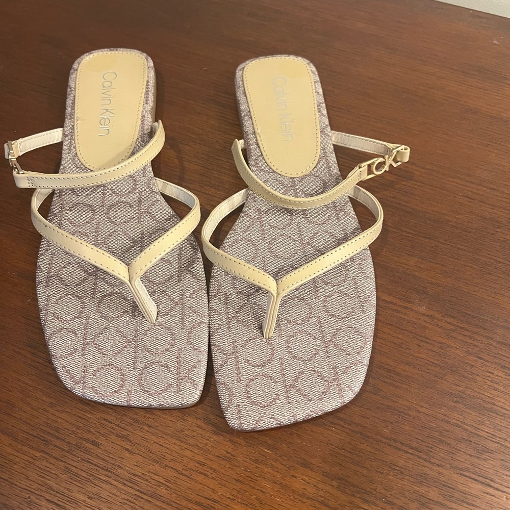 Calvin Klein square to sandals